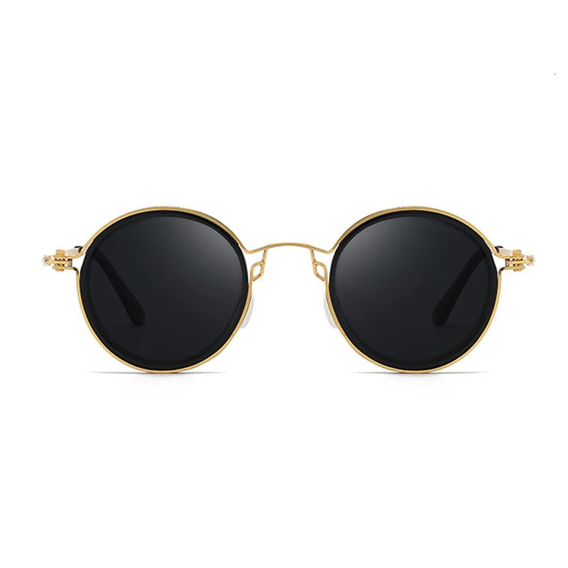 Vintage Polarized Sunglasses Men Round Retro UV400 Sun Glasses High Quality Alloy Eyewear Driving Fishing Sunglass 251013