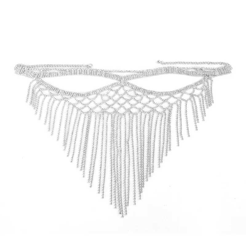 Bohemian Multi Layer Tassel Retro Style Rhinestone Facial Accessories Nightclub Womens Body Chain JewelryW251029