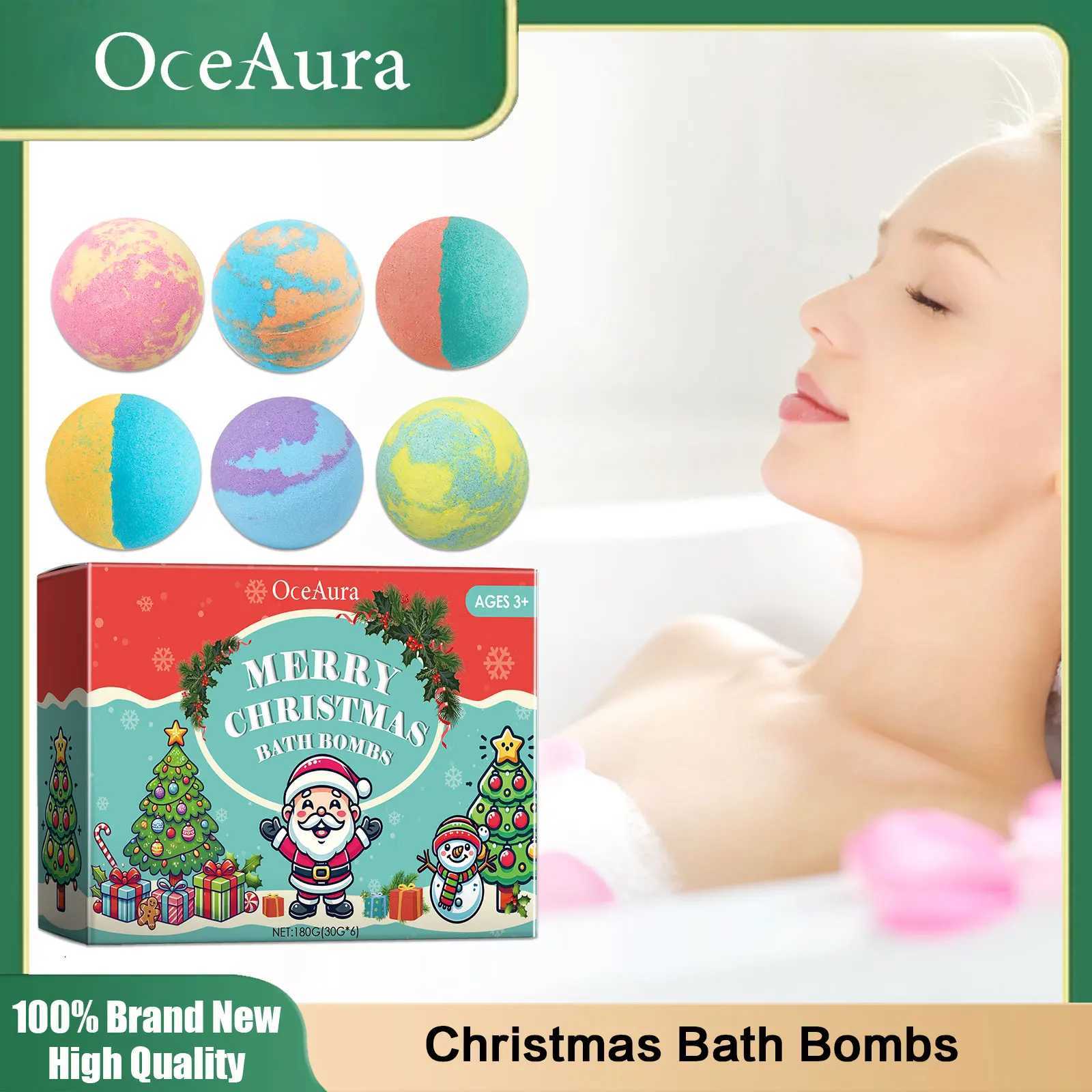 Bath Bombs Aromatherapy Body Relaxation Stress Relief Gentle Exfoliating Moisturize Tender Skin Bubble Bath Balls Christmas Gift L251029