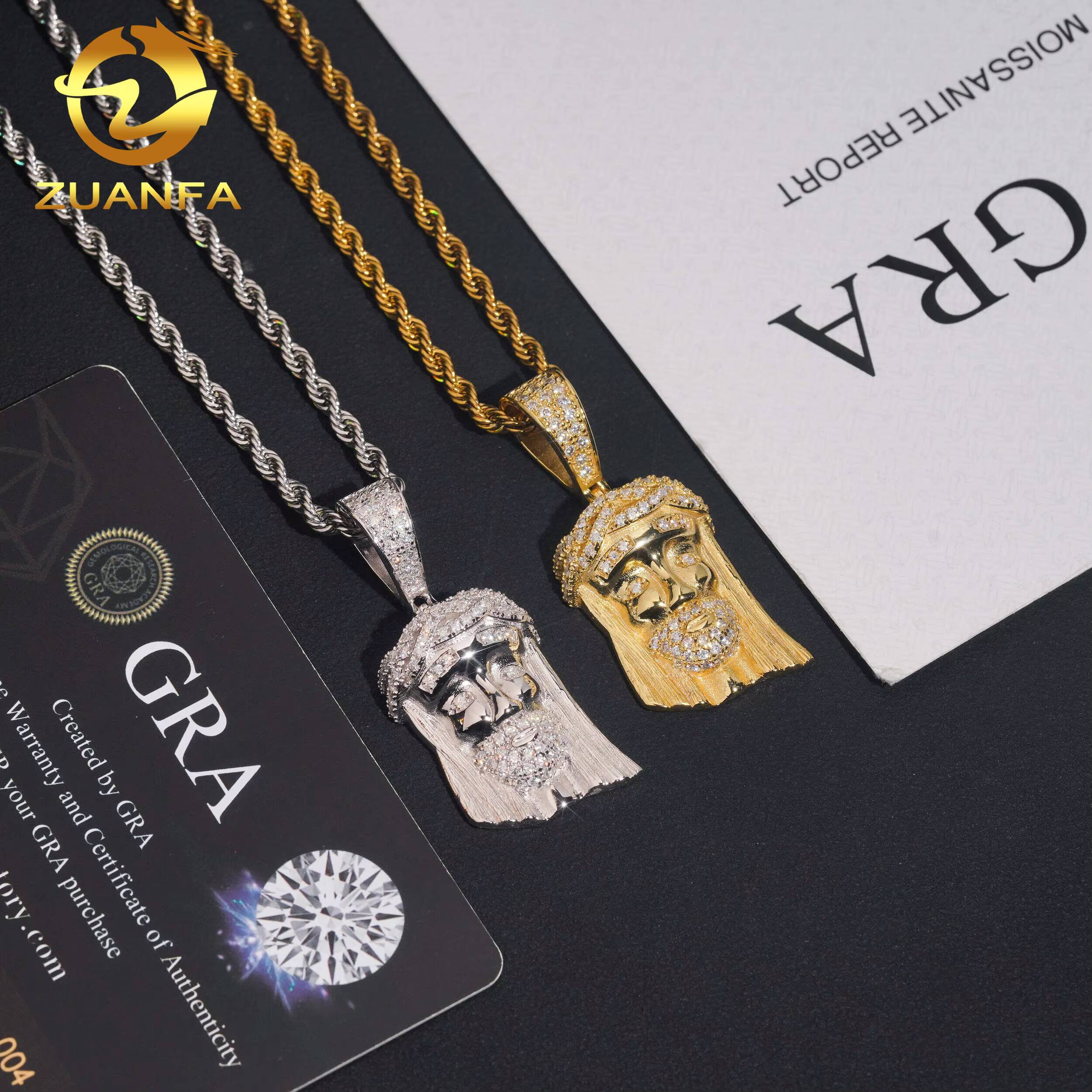 Everyday Fine Jewelry 42mm Tall Jesus Piece Iced Out Jewelry Rapper Custom Moissanite Pendant Jesus Pendant Pass Diamond Tester