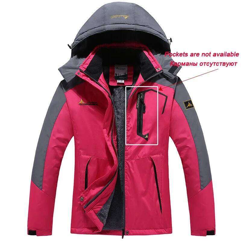 Women's Suit Winter Waterproof Snowboarding Jacket Pants Warm Fleece Snow Coat Mountain Windbreaker Female Ski Equipment
