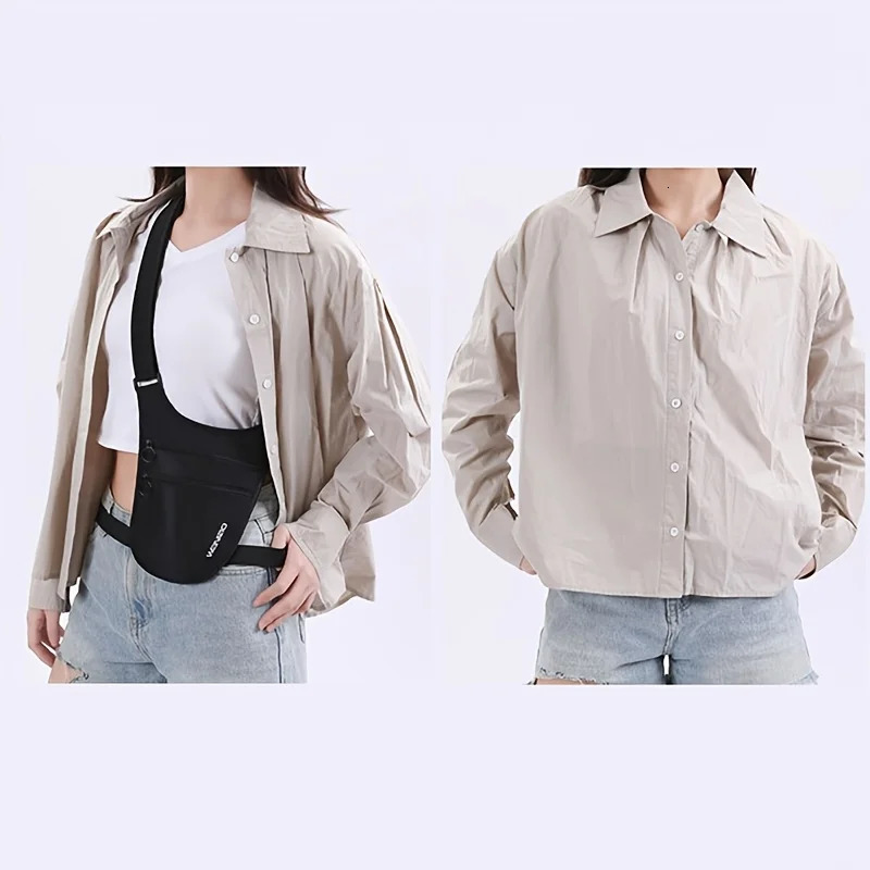 Polyester Travel AntiTheft Waist Bag with RFID Blocking Hidden Passport Wallet for Europe Tours Secure Crossbody Pouch 251021