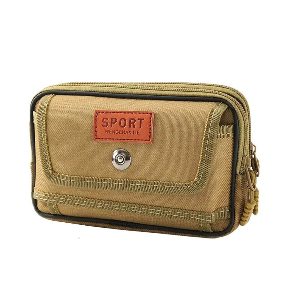 Sports Multifunctional Waist Bag Purse Portable Travel Phone Pouch Outdoor Canvas Waist Bag 251021