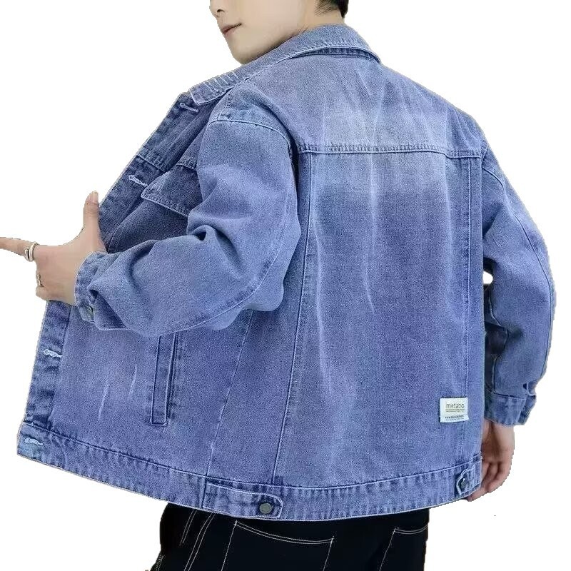 Designer Jacket Men's Denim Jacket Spring Autumn New Trendy Loose Top Trendy Brand Workwear Casual Versatile Jacket For Men