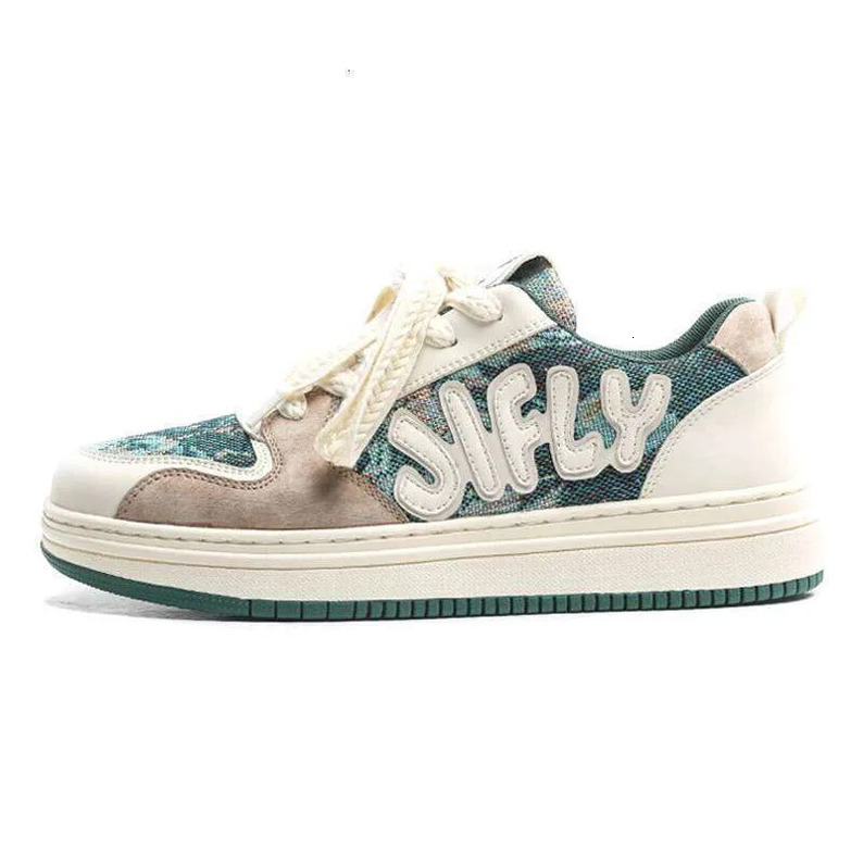 Jifffly Vintage Graffiti Print Sneakers Men Breathable Casual Loafers Women Korean Style Trendy Soft Sole Wear-Resistant