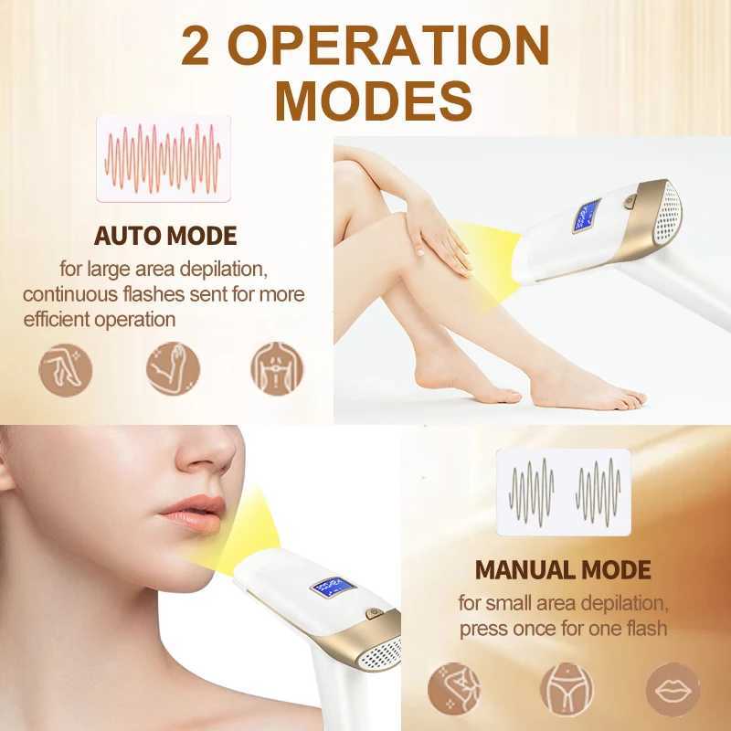 Updated Laser Hair Removal 2in1 Replaceable Lamp Rejuvenation Permanent Painless Hair Removal Bikini Trimmer IPL Epilator Device J251117