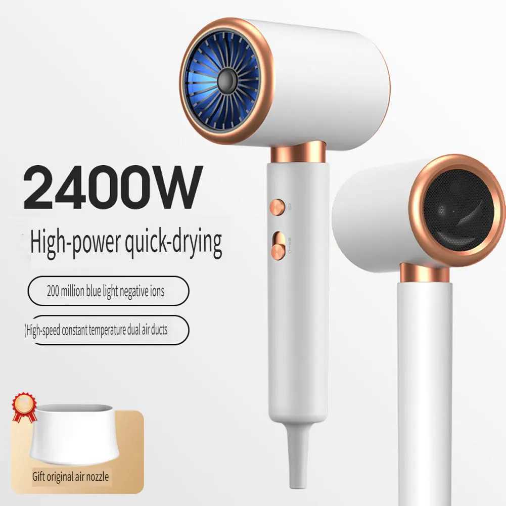 Negative Ion Blow Dryer 3rd Gear Professional Hair Dryer with Hot Cold Wind Air Brush Function Strong Power Salon Tool L251029