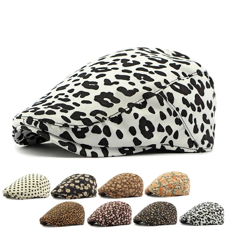 Spring and summers corduroy Print sboy Caps Flat Peaked Cap Girl Women Painter Beret Hats 119 251013