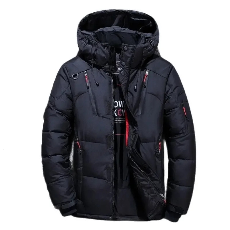Men White Duck Down Parkas 20 Degree Winter Jacket Mens Thick Warm Snow Parkas Overcoat Windbreaker Hooded Parkas Coat Hombre 251028