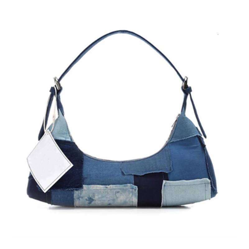 Trendy Patchwork Canvas Underarm Retro Women's Clutch Bag Designer Handbag Shoulder Bags For Women Bolsa de hombro