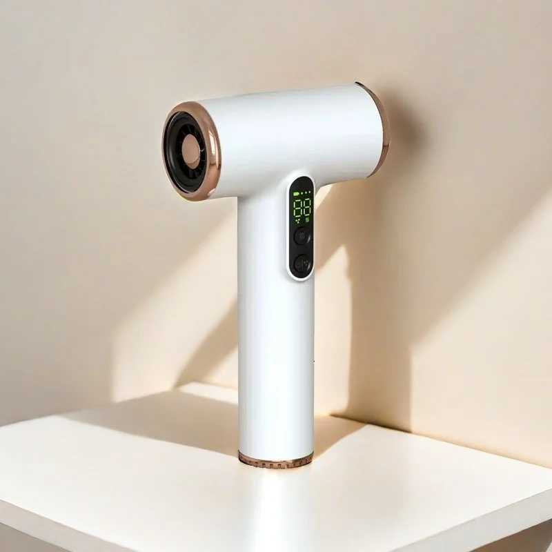 Wireless Hair Dryer USB Cordless Portable Travel Rechargeable Strong Wind Low Noise 3 Gears Hair Dryer with Lcd W251029