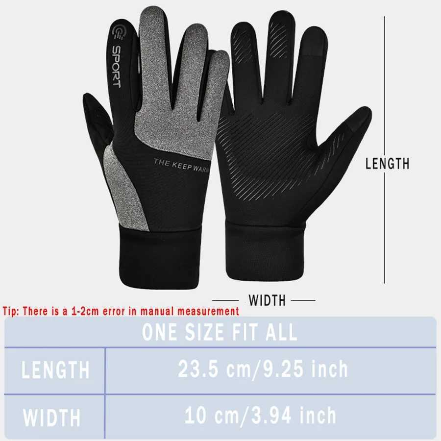 YANBIGUO Thermal Winter GlovesTouch Screen Cycling GlovesWaterproof Windproof Anti Slip Hands Warm for Hiking Driving Running J251029