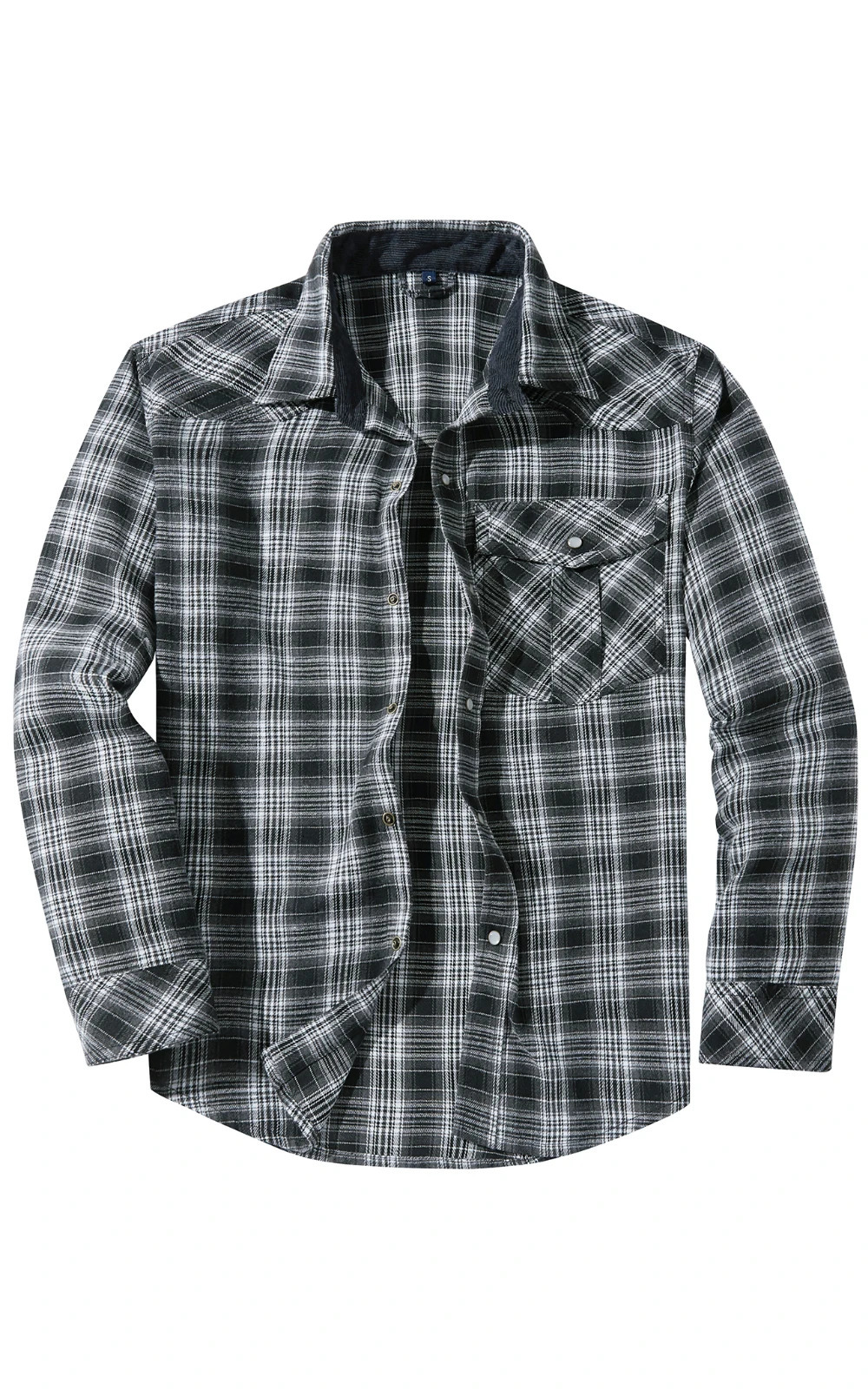 Mens Fashion Plaid Checkered Brushed Flannel Shirts Single Pocket Long Sleeve Slimfit Youthful Outerwear Casual Shirt 251029