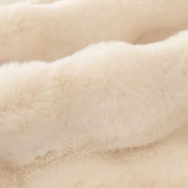 Luxury Imitation Rabbit Plush Sofa Towel Winter Warm Fluffy Throw Blanket Super Soft Smooth Thicken Velvet Sofa Cover C251028