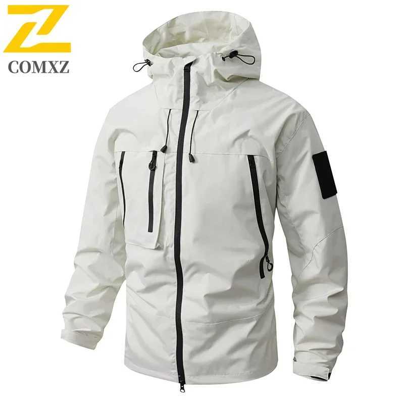 Gorpcore Hiking Jacket Male Motocross Clothing Mountain Camping Waterproof Coat Bicycle Outerwear Chaqueta Cortavientos Hombre J251029