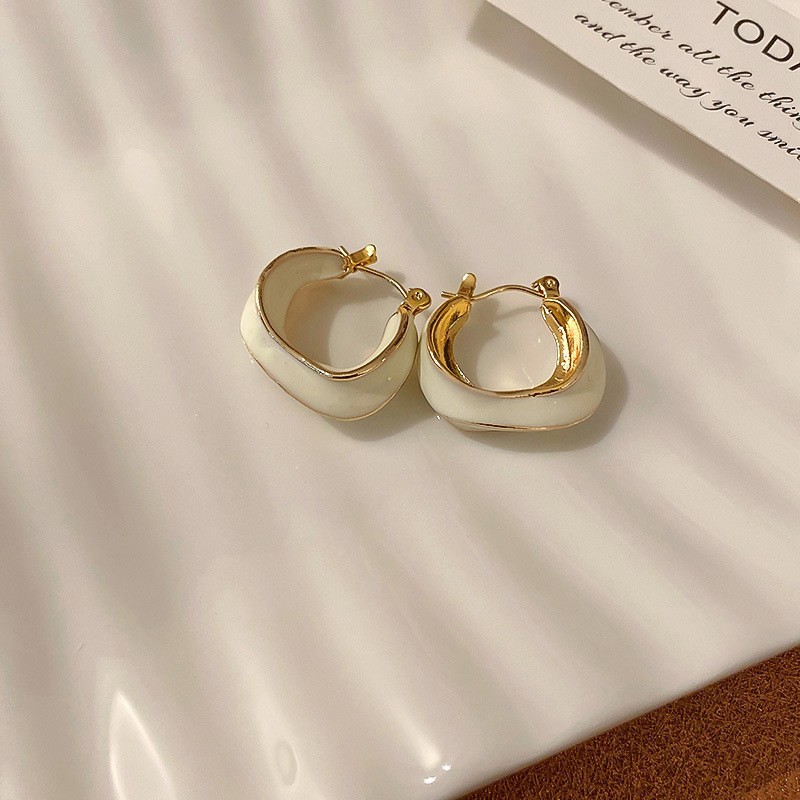 Luxury earrings 18K gold plated C-shaped minimalist earrings high-end personality light luxury s925 silver earrings for women free shipping birthday g