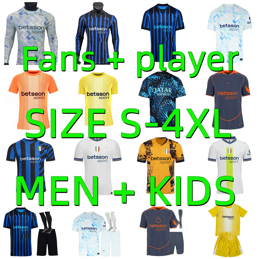 25 26 LAUTARO BARELLA InterS Milanse soccer jerseys 2025 2026 THURAM PAVARD CALHANOGLU BASTONI DIMARCO ANNIVERSARY FRATTESI football shirt uniforms men kids kit
