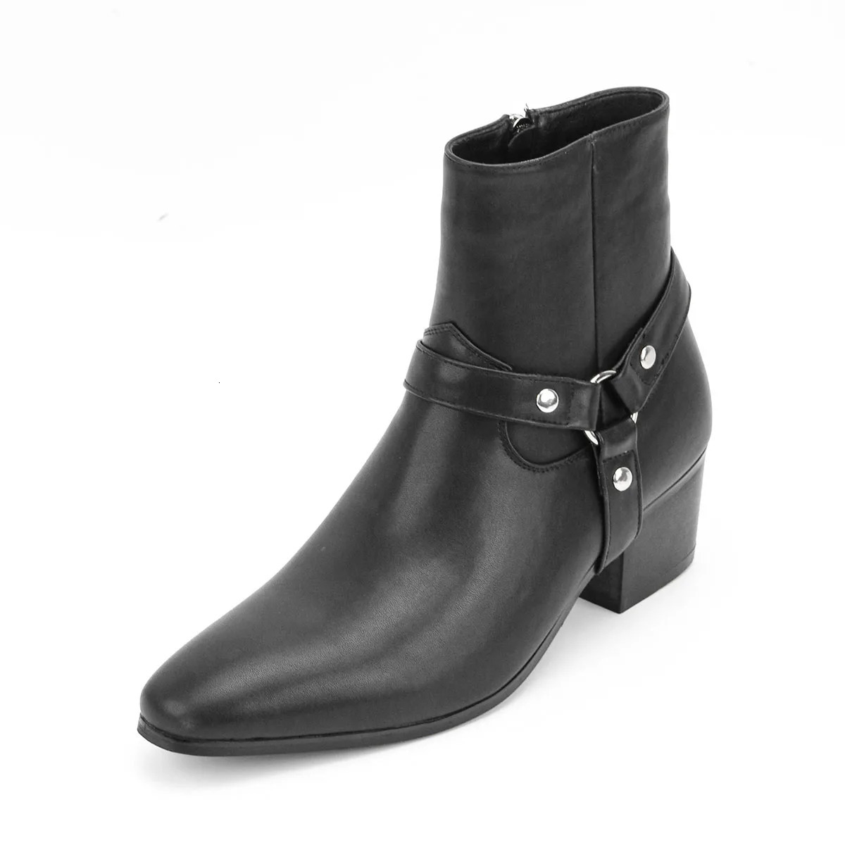 Mens High Heel Chelsea Double Elastic Mens Boots 251023 - view 4