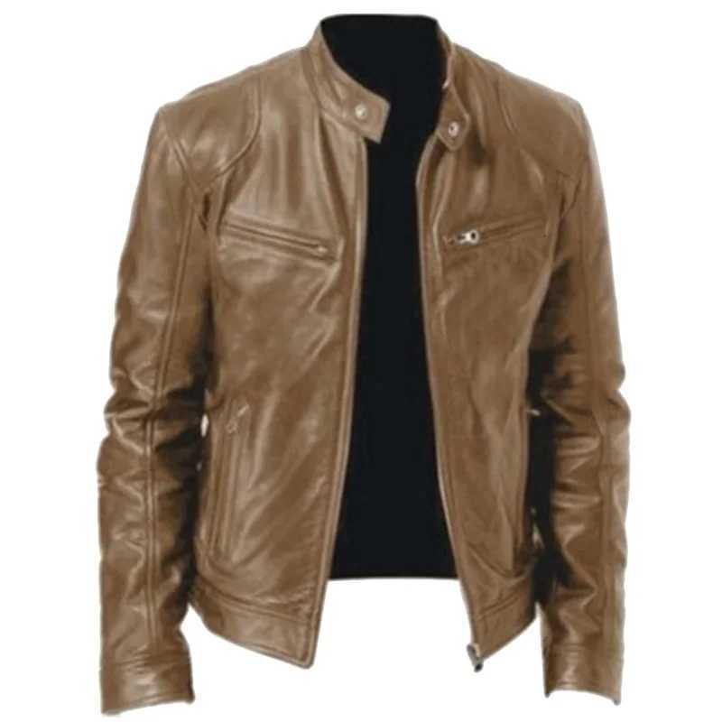 Hot Sale Autumn New Multipocket Motorcycle Leather Jacket For Men Fashion Casual Tactical Leather Aviator Jackets Pu Jacket 5XLT251029