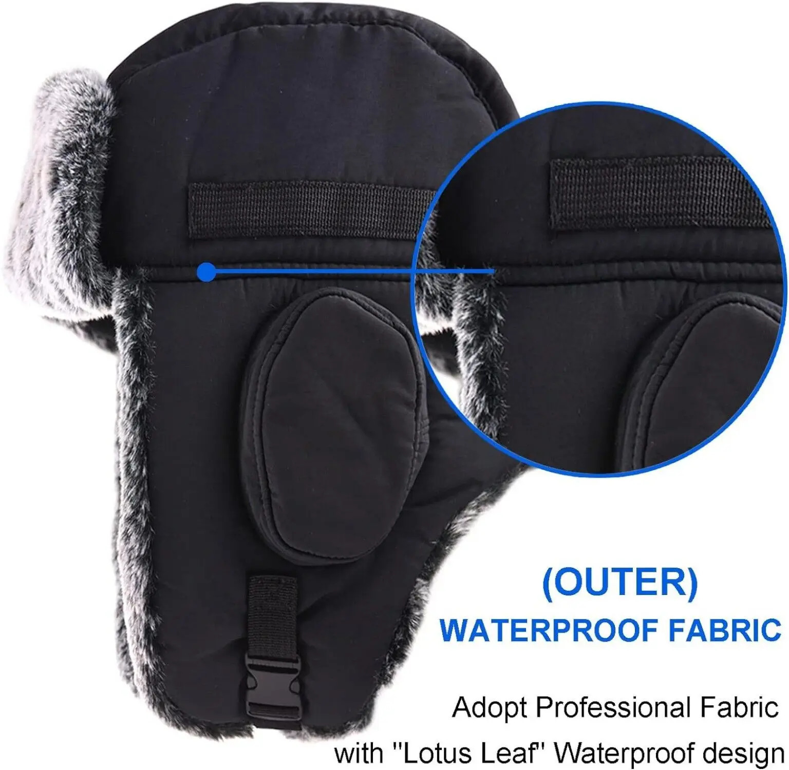 Winter Cozy Plush Ushanka Russian Hat Windproof Cold Proof Full Hood Earflap Hat Velvet Thick Thermal Hat 5860cm 251029