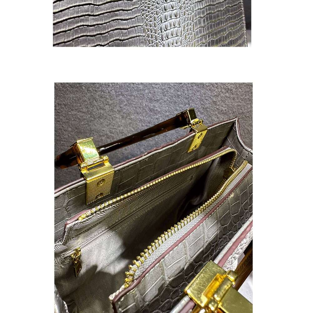 Designer Bags Real Leather Women's 2025 Alligator Print Handbag Shoulder Bags For Women Tote Bag Hot Selling
