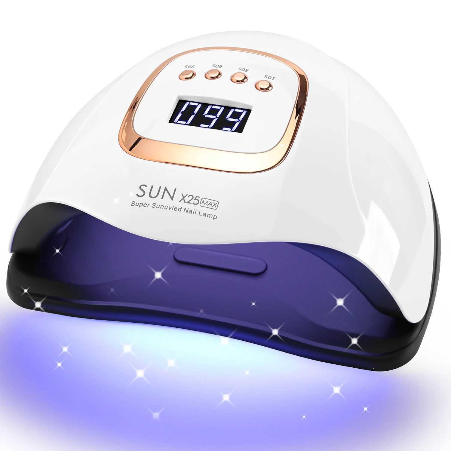 380W 81 Leds Nail Dryer UV Lamp Nail Curing Lamp Manicure Lamp For Fingernails10s30s60s99s Timer LCD Screen J251115