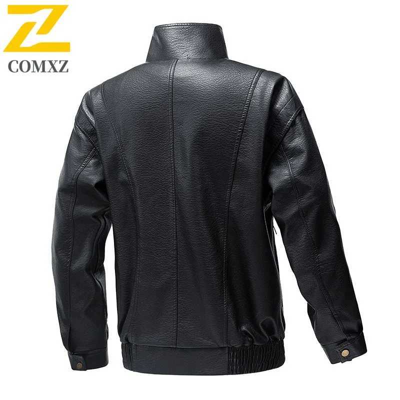 MenS Korean Version Loose Fit Biker Leather Jacket Trendy Casual Style Youth Fashion Outerwear for Autumn Winter Season JacketT251029