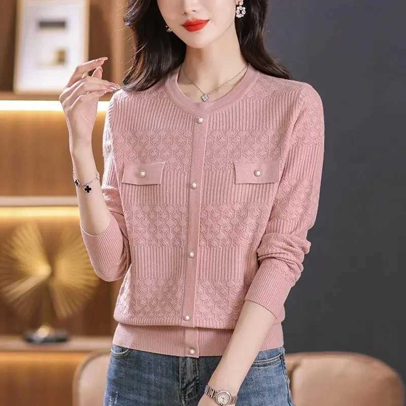 Spring Autumn New 2025 Fashion Pullovers Knitwear Sweaters Women Long Sleeve Casual Jumper Female Knitwear TopT251028