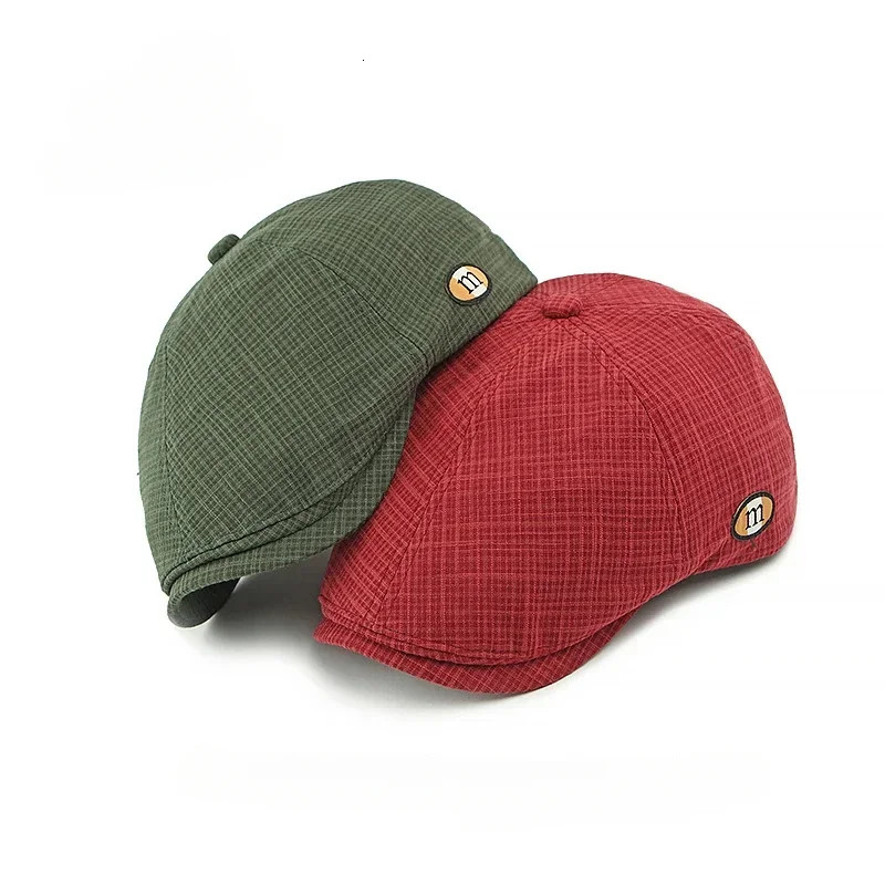 Hats for Men and Women Wearing British Retro Beret Hat Fashion Casual Berets Caps Solid Color Adjustable Cap 251013