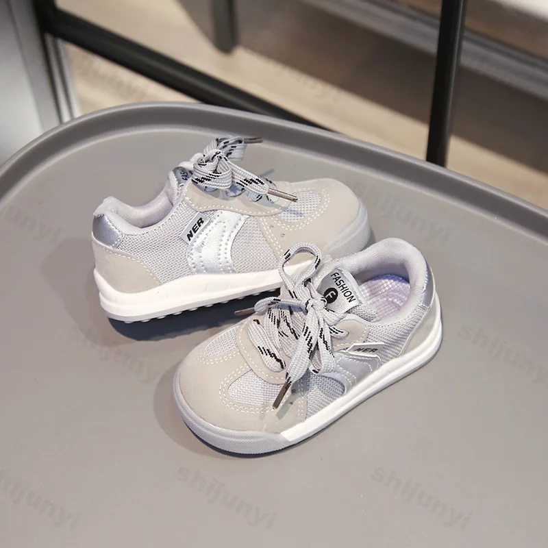 Children Sneakers Board Mesh Breathable 2025 Girls Fashion Boys Antislip Kids Casual Toddler Outdoor Running Shoes H260130