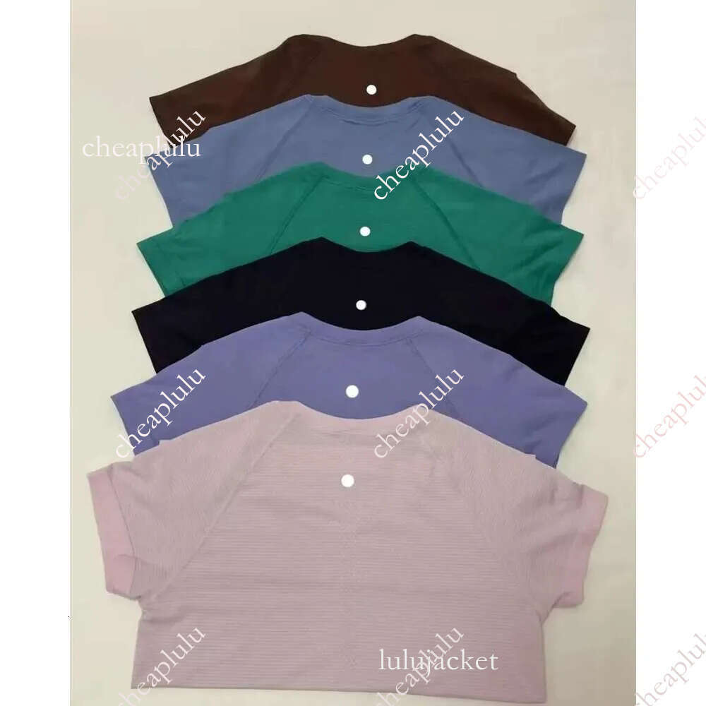 Women clothes Yoga Outfit Long Sleeve Solid Color Nude Sports Waist sets T-Shirt Jogging Sportswear Blouse luluity lemonism shirt men sweatshirt sweatshirt