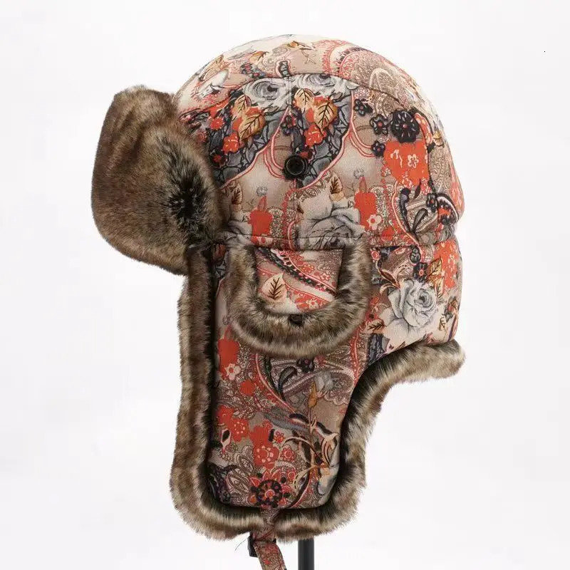 Winter Bomber Hat For Men Women Faux Fur Russian Earflap Caps Ushanka Trapper Hats 251013