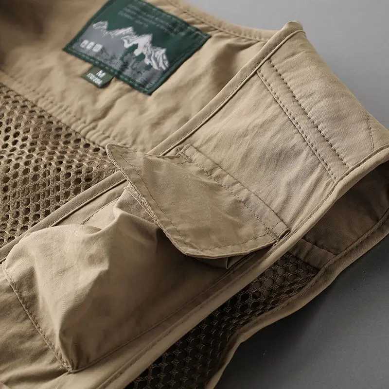 4 Pockets Summer New Men US Tactical Hiking Fishing Vest Mens Photographer Waistcoat Mesh Cargo Sleeveless Jacket Tool Vest W251029