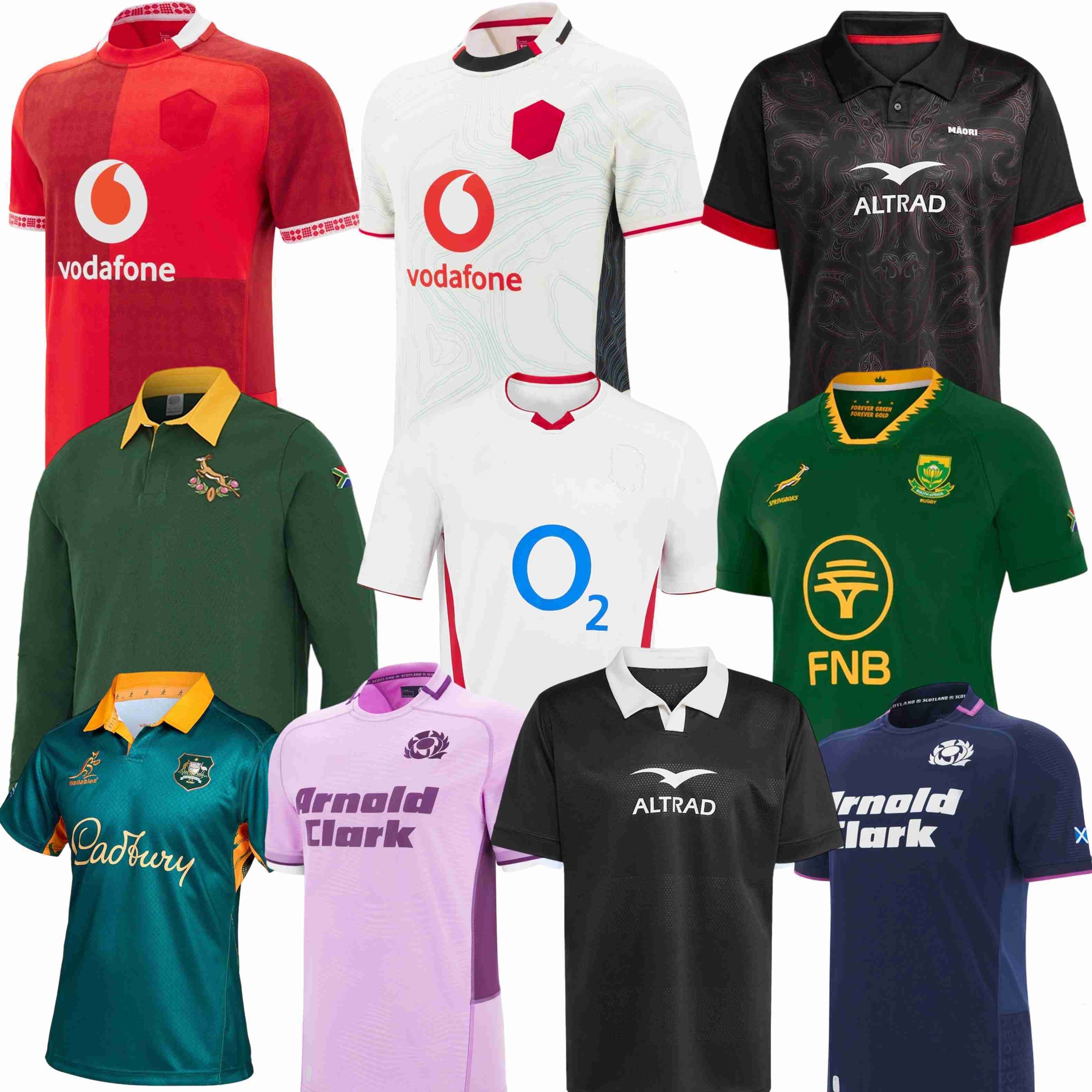Rugby Jersey for 20252026 Seasons National Team Style Home Away Options Sizes S5XL