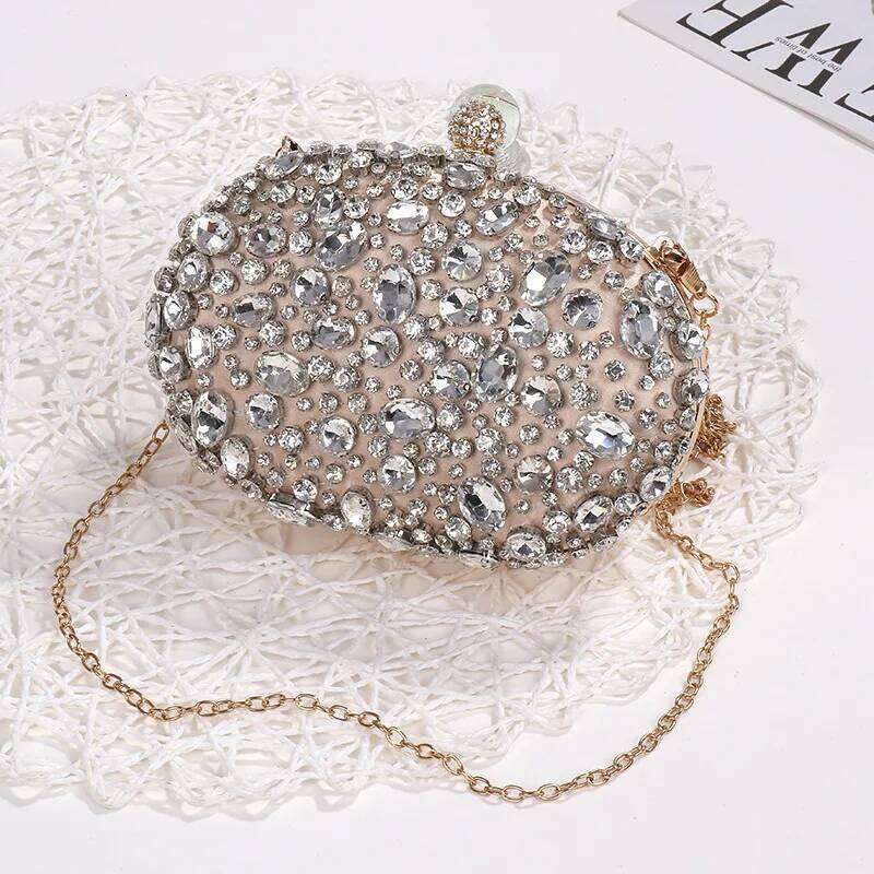 Designer Bags Golden Birthday Party Crystal Sier Dia Evening Women Party Purse Wedding Pink Bridal Boutique Clutch Bags Luxury Bag
