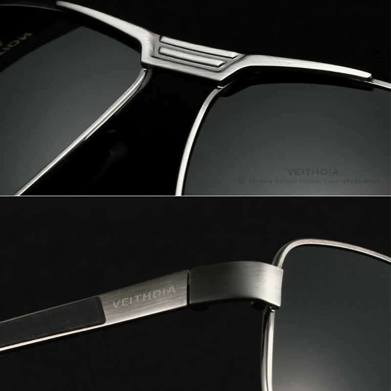 VEITHDIA Men Sunglasses Vintage Polarized UV400 Lens Driving Sun Glasses Rectangle Eyeglasses For Male Eyewear Accessories 2490L251029