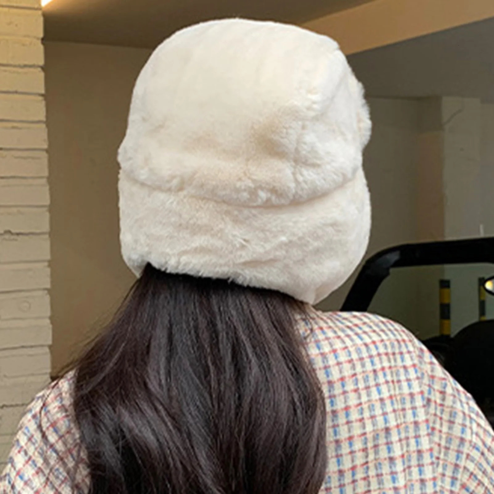 Soft Plush Winter Riding Hat Outdoor Cycling Warm and Cold Plush Hat for Outdoor Fishing Trip Shopping 251029