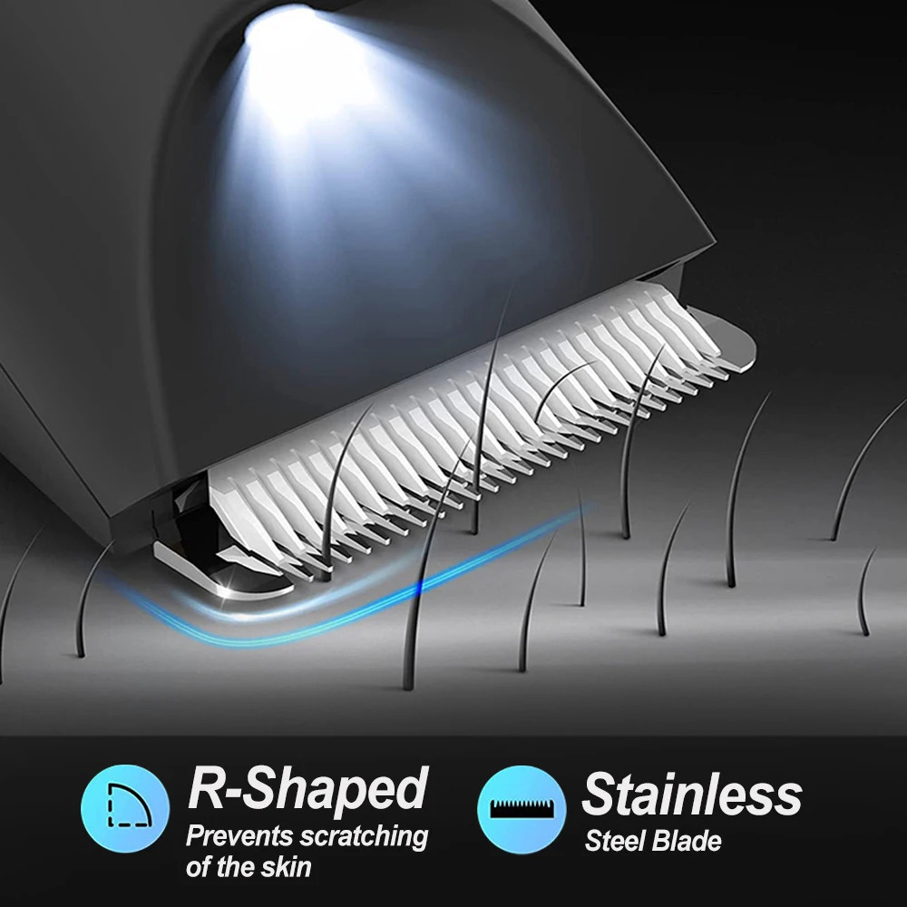 Body Hair Pubic Hair Trimmer for Men Women Painless Electric Body Bikini Shaver Waterproof TypeC Rechargeable Razor 251029