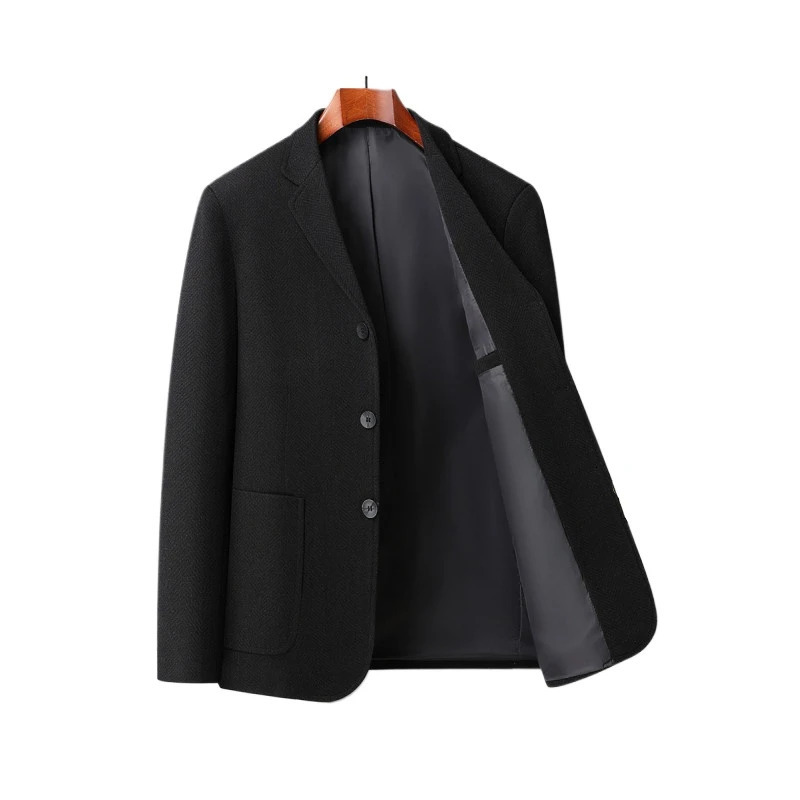 Mens Blazer Fashion Business Handsome Gentleman Korean Version of British Style Leisure Slim Solid Color Wedding Work 251028