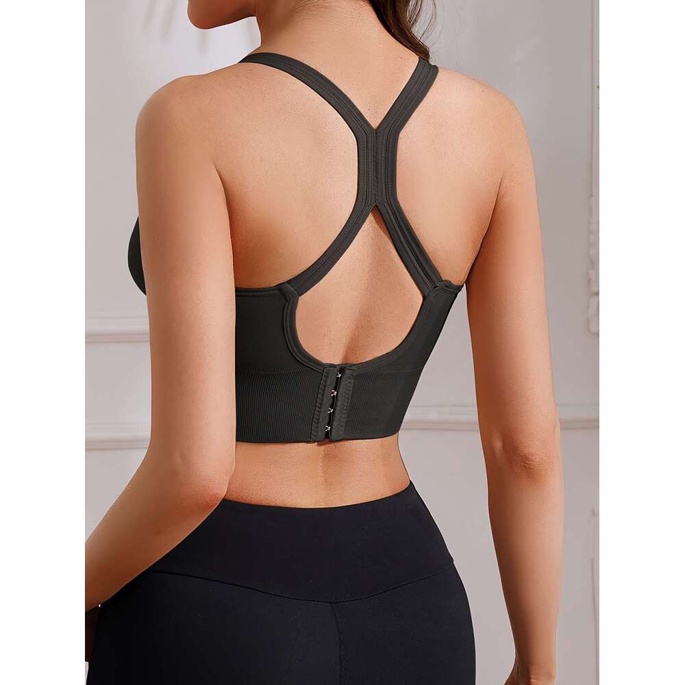 7-Pack Women's Sports Bras, X-Back Support, Wireless, Removable Pads, Seamless, U-Neck, Full Cup, Knit Fabric, Polyamide 90%, Elastane 10%, Solid