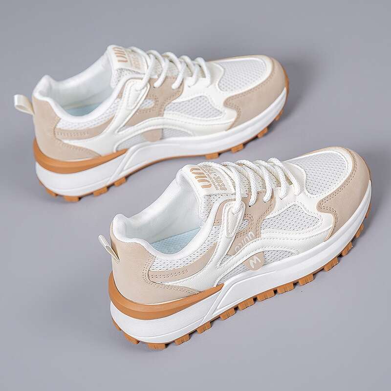 Women's 2025 Korean Style Mesh Breathable Designer Shoe Soft-Soled Non-Slip Trendy Student Running Casual Sports Versatile Shoes