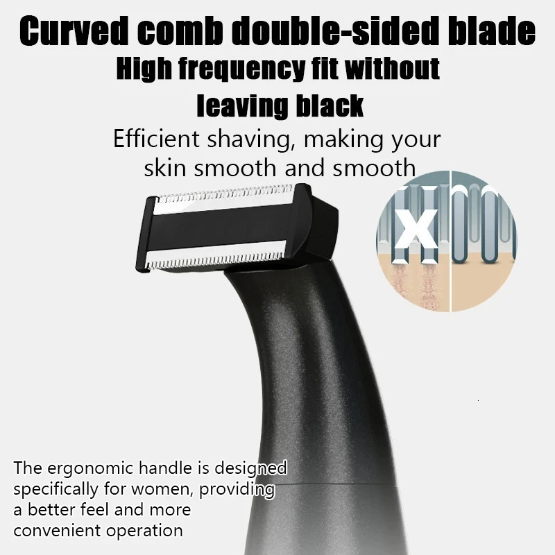 Intimate Areas Haircut Precision Shaver Men Bikini Line Sensitive Razor Balls Eggs Pubic Hair Shaving Trimmer Face Beard Clipper 251029