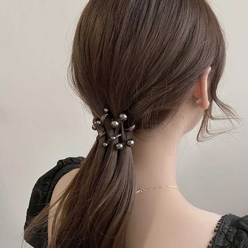 Starry Sky Transparent Pearl Phone Line Hair Circle Internet Red No Trace High Elasticity Non Damaging Hair Stretching Hair RopeW251028