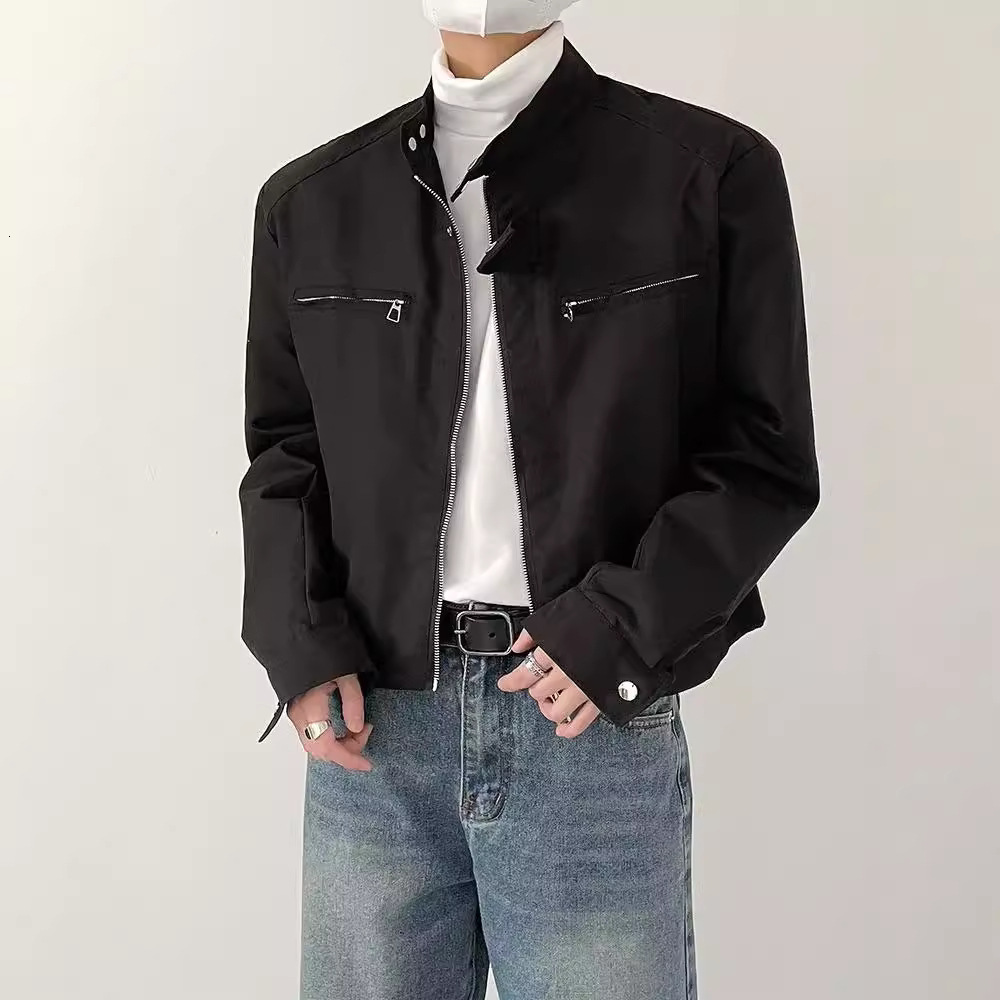 High-end Shoulder-padded Designer Jacket Short Functional Jacket For Men Spring And Autumn Niche American High Street Trendy Brand Vibe Style Motorcyc