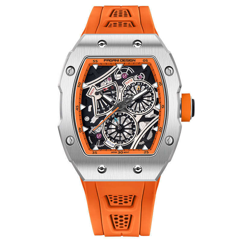 PAGANI DESIGN Men's Watch Multifunctional Calendar 24-Hour Indicator Quartz PD-YS012