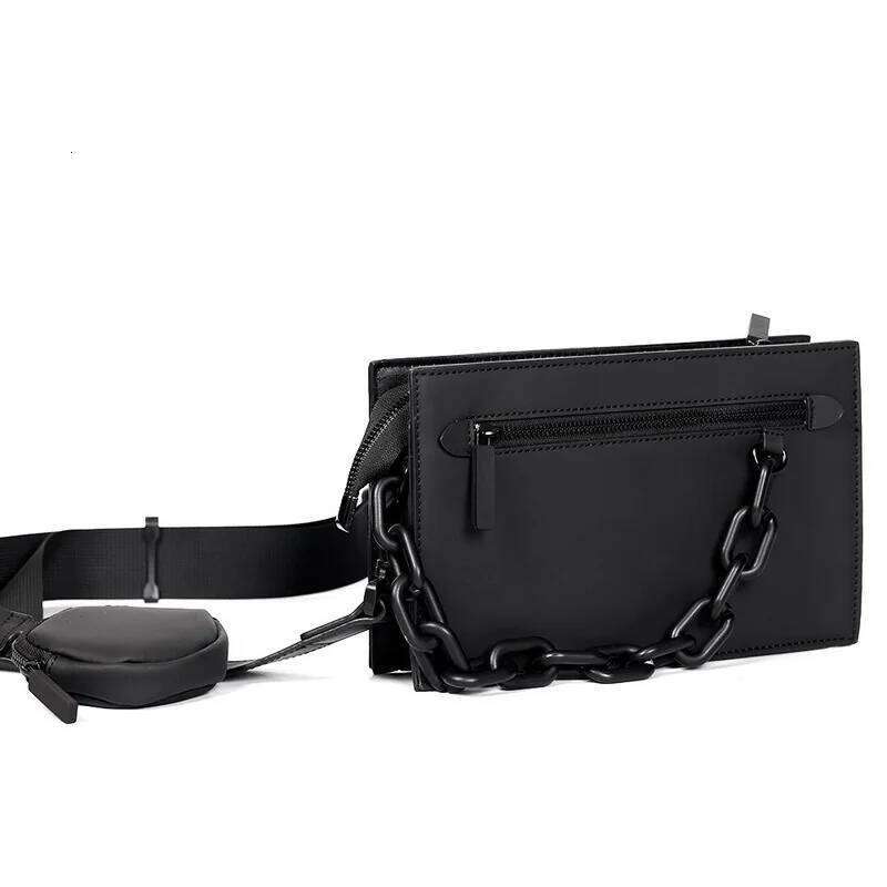 New Men's Box Casual Fashion Designer Crossbody Shoulder Men 2 IN 1 Messenger Square Envelope Hand Bag