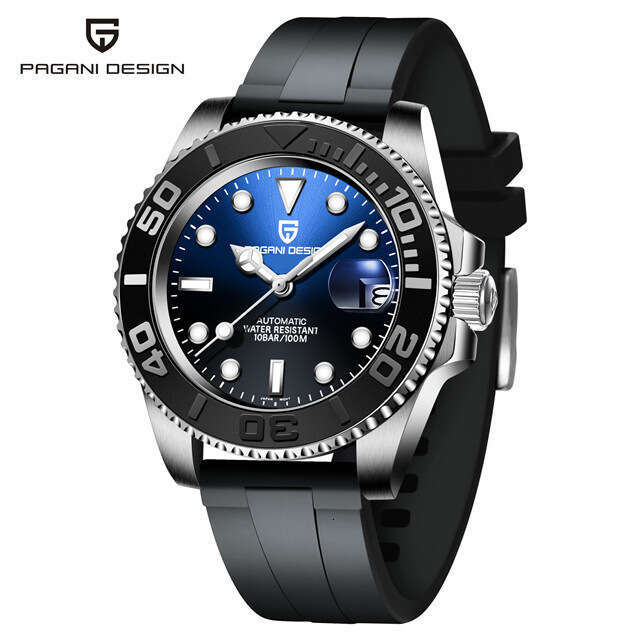 pagani design ceramic bezel automatic mens mechanical watch stainless steel strong luminous pd1651