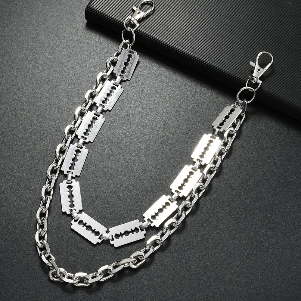 Punk Metal Chain Keychains for Men Women Trouser Jeans Pants Chains Belt 251021