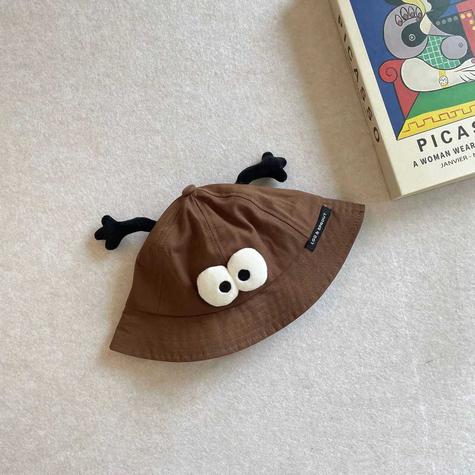 Cute Cartoon Boy Girl Fishermans Hats Outdoor Sunshade Children Basin Hat Sunscreen Baby Sun Bucket Cap Cotton Kid Casual Caps251028