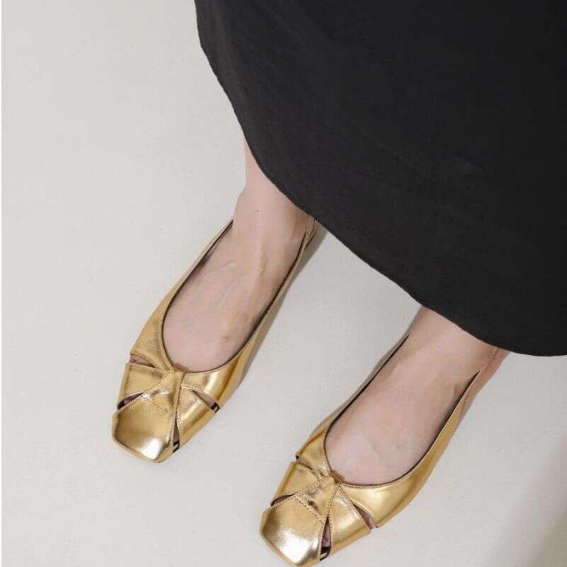 2025 New Arrival French Style Elegant Designer Shoe Women's Closed-Toe Woven Hollow Niche Breathable Flat Sandals